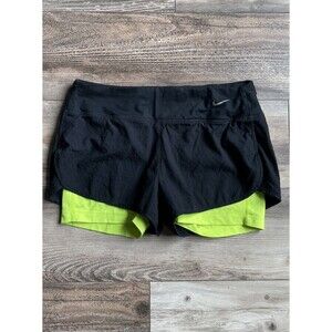 Nike Shorts Womens Medium Black Club 12”Gym Casual Lounge